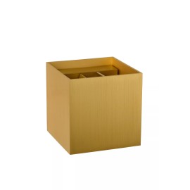 XIO sienas lampa kvadrātveida LED dimmējama G9 1x4W 2700K matēta zelta/misiņa (Lucide)
