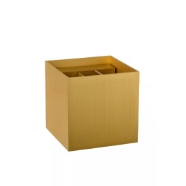 XIO sienas lampa kvadrātveida LED dimmējama G9 1x4W 2700K matēta zelta/misiņa (Lucide)