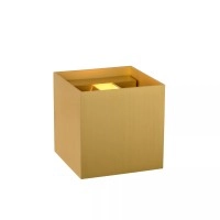 XIO sienas lampa kvadrātveida LED dimmējama G9 1x4W 2700K matēta zelta/misiņa (Lucide)