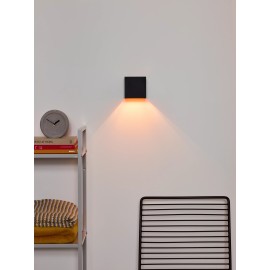 XIO sienas lampa kvadrātveida LED dimmējama G9 1x4W 2700K melna (Lucide)