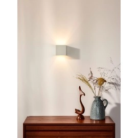 XIO sienas lampa kvadrātveida LED dimmējama G9 1x4W 2700K balta (Lucide)