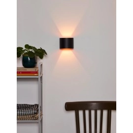 XIO sienas lampa pusapaļa LED dimmējama G9 1x3.5W 2700K melna (Lucide)