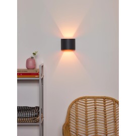 XIO sienas lampa pusapaļa LED dimmējama G9 1x3.5W 2700K pelēka (Lucide)