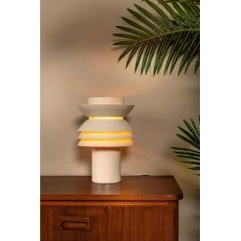 YINDRA galda lampa Ø 17,5 cm 1xE27 krēmkrāsā (Lucide)