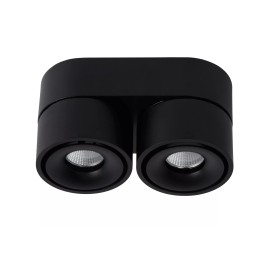 YUMIKO griestu prožektors LED 2x10W 2700K melns (Lucide)