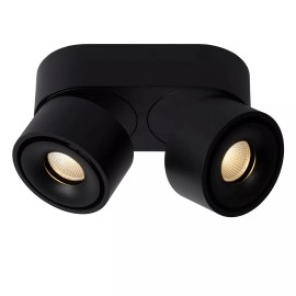 YUMIKO griestu prožektors LED 2x10W 2700K melns (Lucide)