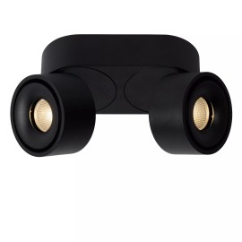 YUMIKO griestu prožektors LED 2x10W 2700K melns (Lucide)