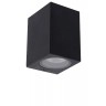 ZARO — āra sienas prožektors, 1xGU10, 35W, IP44, melna (Lucide)