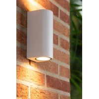 ZARO — āra sienas prožektors, 2xGU10, 35W, IP65, balta (Lucide)