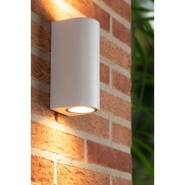 ZARO — āra sienas prožektors, 2xGU10, 35W, IP65, balta (Lucide)