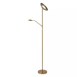 ZENITH stāvlampa lasīšanai LED 20W + 4W misiņa (Lucide)