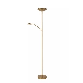 ZENITH stāvlampa lasīšanai LED 20W + 4W misiņa (Lucide)