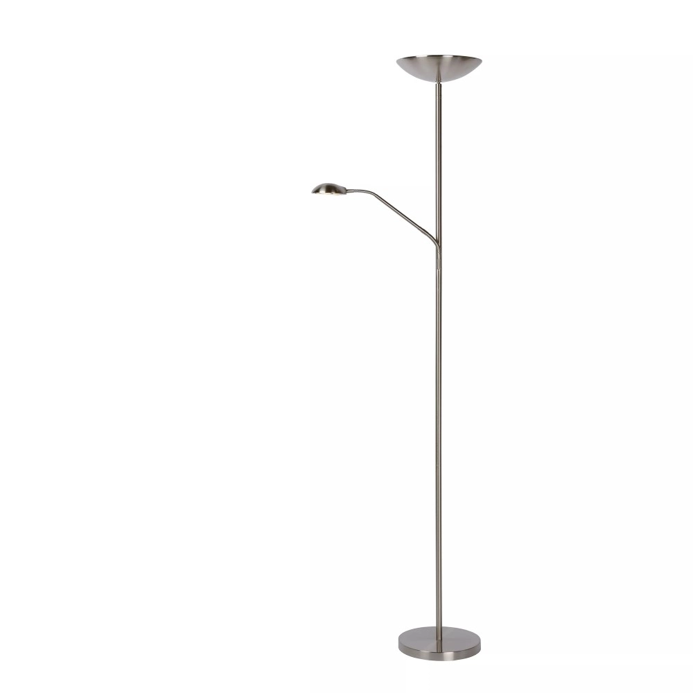 ZENITH stāvlampa lasīšanai LED 20W + 4W satīna hroma (Lucide)