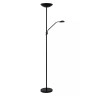 ZENITH stāvlampa lasīšanai LED 20W + 4W melna (Lucide)