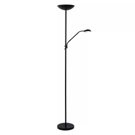 ZENITH stāvlampa lasīšanai LED 20W + 4W melna (Lucide)