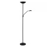 ZENITH stāvlampa lasīšanai LED 20W + 4W melna (Lucide)