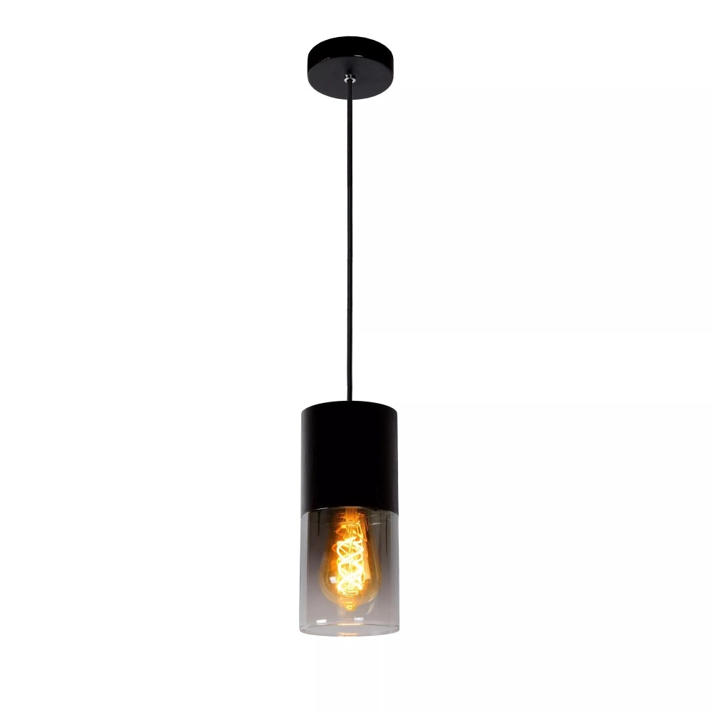 ZINO piekaramā lampa Ø10 cm 1xE27 dūmakaini pelēka (Lucide)