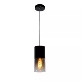 ZINO piekaramā lampa Ø10 cm 1xE27 dūmakaini pelēka (Lucide)