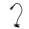 ZOZY klipša lampa LED 1x4 W 3000 K melna (Lucide)