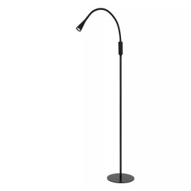 ZOZY stāvlampa lasīšanai LED 1x4 W 3000 K melna (Lucide)