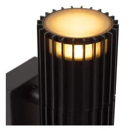 TIMBALA — āra sienas lampa 2×GU10, IP44, melna (Lucide)