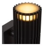 TIMBALA — āra sienas lampa 2×GU10, IP44, melna (Lucide)