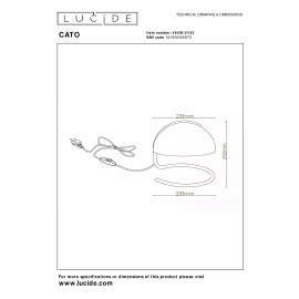 Galda lampa "CATO" - Ø 23,5 cm- E27- 46516-01-53