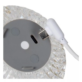 Galda lampa "CINITRA", uzlādējama, LED, caurspīdīga, 1x2W, Lucide, 13599-11-60