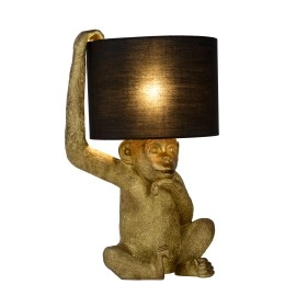 Galda lampa "EXTRAVAGANZA CHIMP", melna, 1x E14, Lucide, 10502-81-30