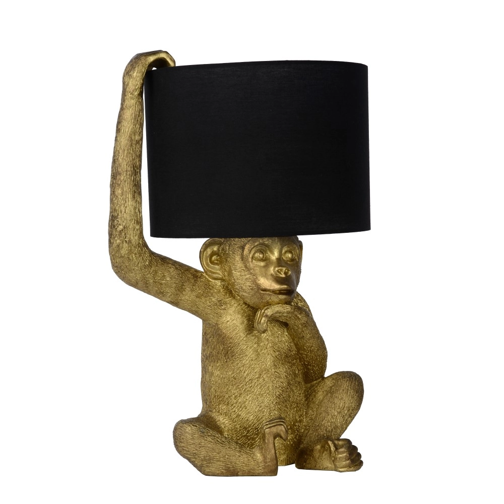 Galda lampa "EXTRAVAGANZA CHIMP", melna, 1x E14, Lucide, 10502-81-30