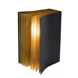 Galda lampa "EXTRAVAGANZA LIVRET", melna, 1x E14, Lucide, 78596-01-30
