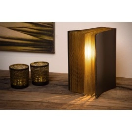 Galda lampa "EXTRAVAGANZA LIVRET", melna, 1x E14, Lucide, 78596-01-30