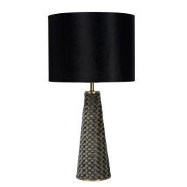 Galda lampa EXTRAVAGANZA VELVET - Ø 25cm - 1xE27 - melna