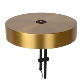 Galda lampa "GIADA", 2x E27, tērauds, matēta zelta, misiņa, Lucide, 30570-02-02