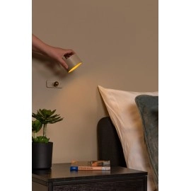 JOLAN uzlādējama LED galda/klipša/sienas lampa taupe (Lucide)