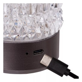 LILY uzlādējamu LED galda lampu komplekts 3 gab. gunmetal (Lucide)