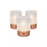 LILY uzlādējamu LED galda lampu komplekts 3 gab. vara (Lucide)