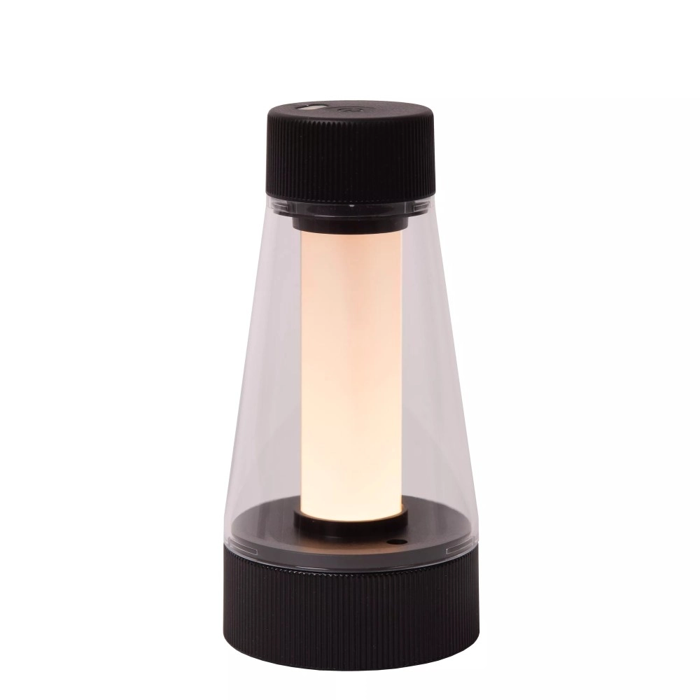 LORALI uzlādējama IP44 LED galda lampa melna (Lucide)