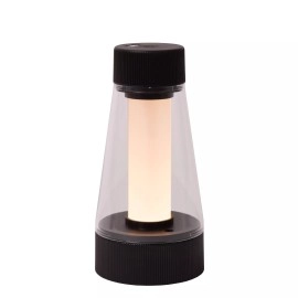 LORALI uzlādējama IP44 LED galda lampa melna (Lucide)