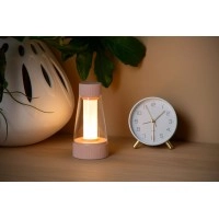 LORALI uzlādējama IP44 LED galda lampa rozā (Lucide)