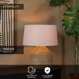 MADUKA galda lampa Ø45 cm 1xE27 dabīga (Lucide)