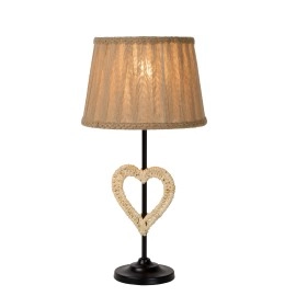 Galda lampa - SHIRLY - Ø 23,5 cm - 1x E27 - Melna - 47501-81-30
