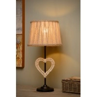 Galda lampa - SHIRLY - Ø 23,5 cm - 1x E27 - Melna - 47501-81-30