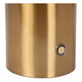 VIVO uzlādējama LED galda lampa matēta zelta/misiņa (Lucide)