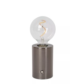 VIVO uzlādējama LED galda lampa satīna gunmetal (Lucide)