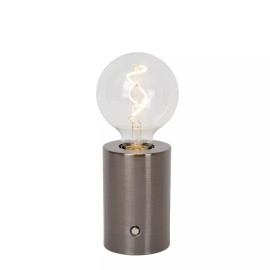 VIVO uzlādējama LED galda lampa satīna gunmetal (Lucide)