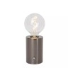 VIVO uzlādējama LED galda lampa satīna gunmetal (Lucide)