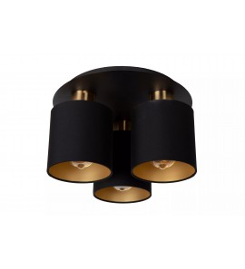 Griestu lampa "FUDRAL", Ø 37 cm, 3xE27, melna  Lucide, 74115-03-30