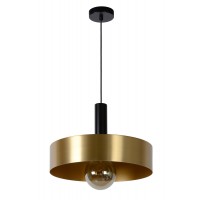 Griestu lampa "GIADA", 1x E27, Ø 40 cm, tērauds, matēta zelta, misiņa, LUCIDE - 30472-40-02