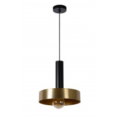 Griestu lampa "GIADA", 1x E27, Ø 30 cm, tērauds, matēta zelta, misiņa, LUCIDE - 30472-30-02